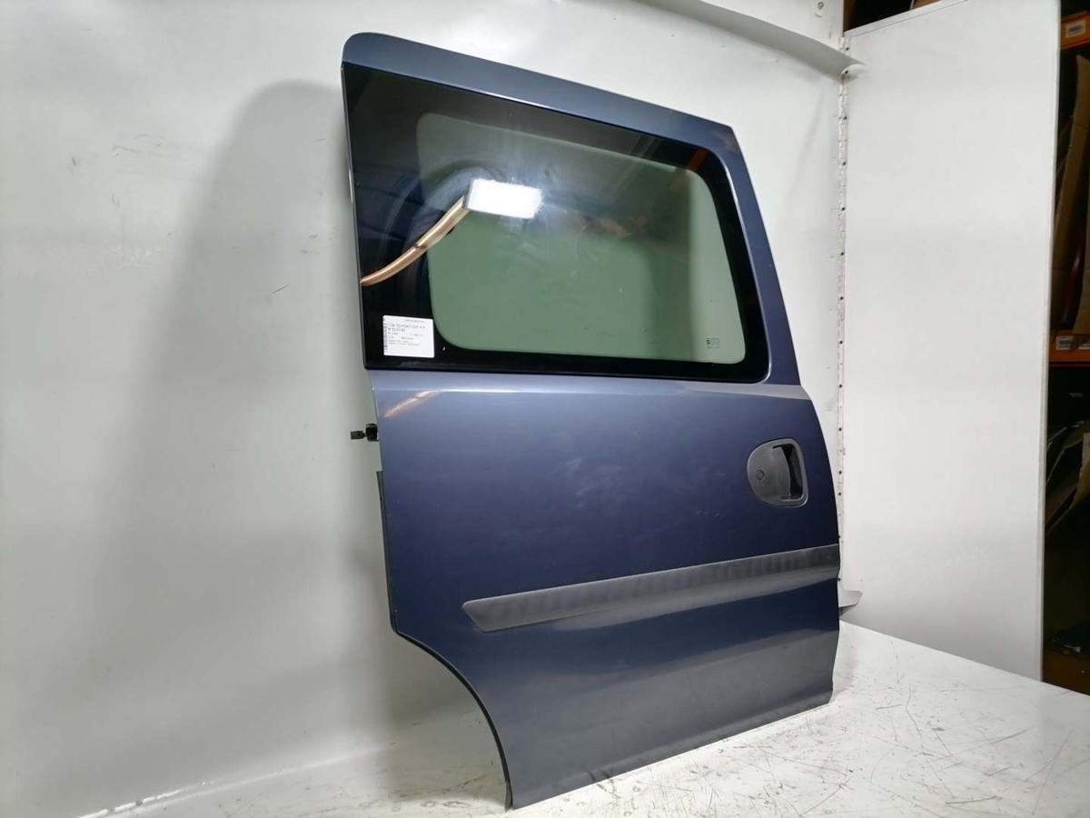 Opel Combo C original Schiebet&uuml;r hinten rechts Z168 Metroblau Rohbau BJ06